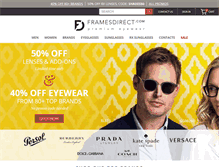 Tablet Screenshot of framesdirect.com